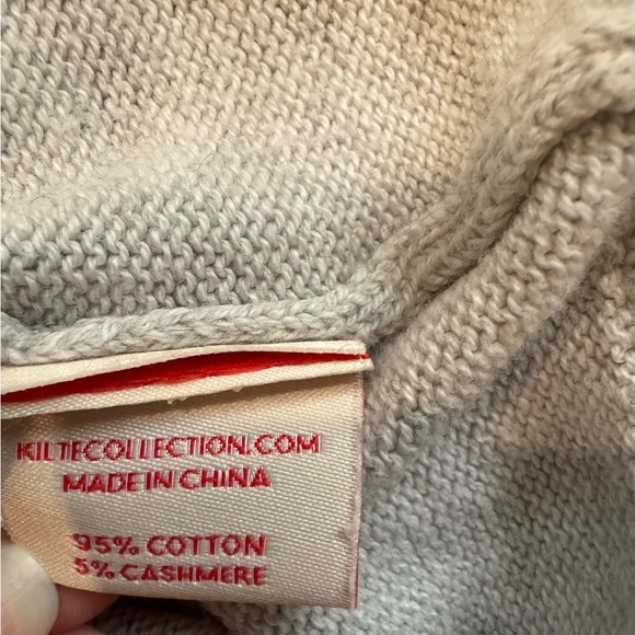 Kilte Los Angeles Gray Half-Zip Women's Sweater - Picture 5 of 9